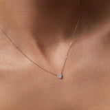 Gargantilha Ariadne Heart Diamond em ouro branco 18K