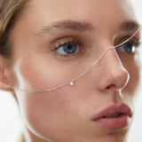 Gargantilla Eve de Diamante 0,10 Cts. en Oro Blanco de 18 Kt