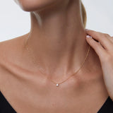 Gargantilla Eve de Diamante 0,15 Cts. en Oro Amarillo de 18 Kt