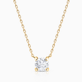 Gargantilla Eve de Diamante 0,15 Cts. en Oro Amarillo de 18 Kt