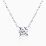 Gargantilla Eve de Diamante 0,15 Cts. en Oro Blanco de 18 Kt