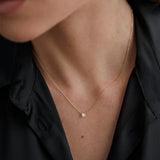 Gargantilla Eve de Diamante 0,20 Cts. en Oro Amarillo de 18 Kt