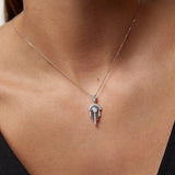 Gargantilla Greta de Diamantes en Oro Blanco de 18 Kt