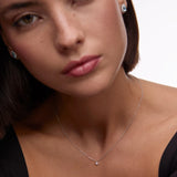 Jolie 0.10 ct Diamond Necklace in 18k White Gold