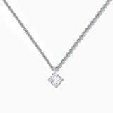Gargantilla Jolie de Diamante 0,10 Cts. en Oro Blanco de 18 Kt