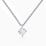 Gargantilla Jolie de Diamante 0,10 Cts. en Oro Blanco de 18 Kt