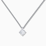 Gargantilla Jolie de Diamante 0,25 Cts. en Oro Blanco de 18 Kt