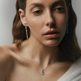 Gargantilla Marlene de Diamantes en Oro Blanco de 18 kt