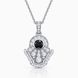 Gargantilla Marlene de Diamantes en Oro Blanco de 18 kt