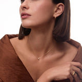 Gargantilla Origine Solitaire de Diamante 0,10 Cts. en Oro Amarillo de 18 Kt