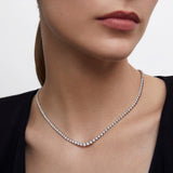 Gargantilha River Diamond em ouro branco 18K