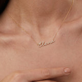 Gargantilla Signature de Diamantes en Oro Amarillo de 18 Kt