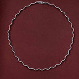 Gargantilla Sirène de Diamantes en Oro Blanco de 18 Kt