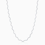 Sirène Diamond Necklace in 18k White Gold