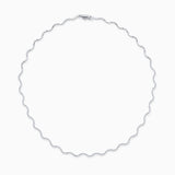 Sirène Diamond Necklace in 18k White Gold