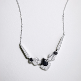 Gargantilla Tamara de Diamantes en Oro Blanco de 18 kt