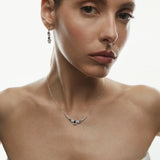 Gargantilla Tamara de Diamantes en Oro Blanco de 18 kt