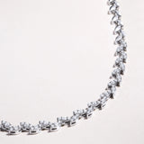 Willow Diamond Necklace in 18k White Gold