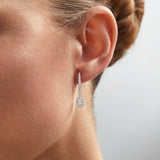 Pendientes Alison de Diamantes en Oro Blanco de 18 Kt