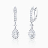 Pendientes Alison de Diamantes en Oro Blanco de 18 Kt