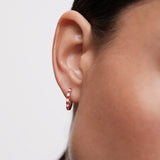 Pendientes Allegra de Rubíes y Diamantes en Oro Rosa de 18 Kt