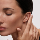 Pendientes Allegra de Rubíes y Diamantes en Oro Rosa de 18 Kt