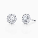 Ariadne Diamond Earrings in 18k White Gold
