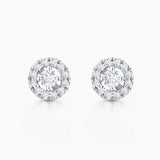 Ariadne Diamond Earrings in 18k White Gold