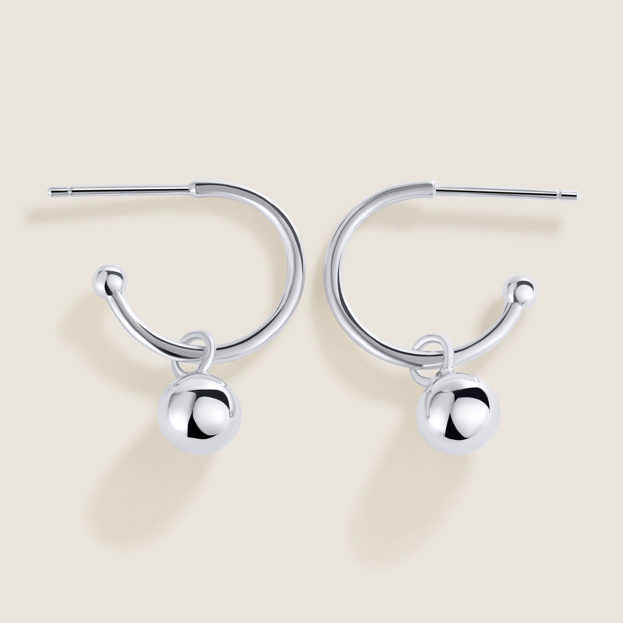 Pendientes de Aro Bubble Glacé en Plata de Ley