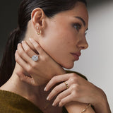 Pendientes de Aro Orion de Diamantes en Oro Amarillo de 18 Kt