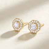 Art Deco Belle 0.60 ct Diamond Earrings in 18k Yellow Gold