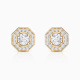 Art Deco Belle 0.60 ct Diamond Earrings in 18k Yellow Gold