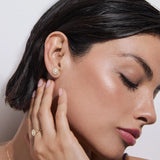 Pendientes Art Deco Belle de Diamantes en Oro Amarillo de 18 Kt