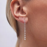 Blanche Diamond Earrings in 18k White Gold