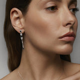 Pendientes Celeste de Diamantes en Oro Blanco de 18 kt