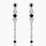 Pendientes Celeste de Diamantes en Oro Blanco de 18 kt