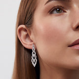 Clara Diamond Earrings in 18k White Gold