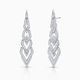 Clara Diamond Earrings in 18k White Gold