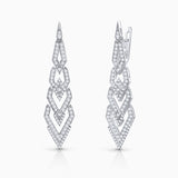 Clara Diamond Earrings in 18k White Gold