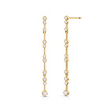 Pendientes Elysia de Diamantes en Oro Amarillo de 18 Kt