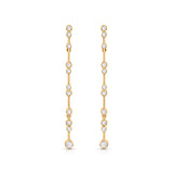 Pendientes Elysia de Diamantes en Oro Amarillo de 18 Kt