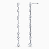 Pendientes Elysia de Diamantes en Oro Blanco de 18 Kt