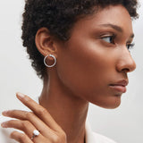 Pendientes Glam Diamonds Degradé en Oro Blanco de 18 Kt