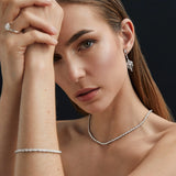Pendientes Greta de Diamantes en Oro Blanco de 18 Kt