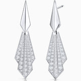 Pendientes Helena de Diamantes en Oro Blanco de 18 kt