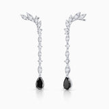 Ida Diamond Earrings in 18k White Gold