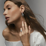 Pendientes Josephine de Diamantes en Oro Blanco de 18 kt
