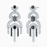 Pendientes Josephine de Diamantes en Oro Blanco de 18 kt