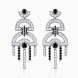 Pendientes Josephine de Diamantes en Oro Blanco de 18 kt