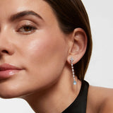 Pendientes Marella de Aguamarinas y Diamantes 0,89 Cts. en Oro Blanco de 18 Kt